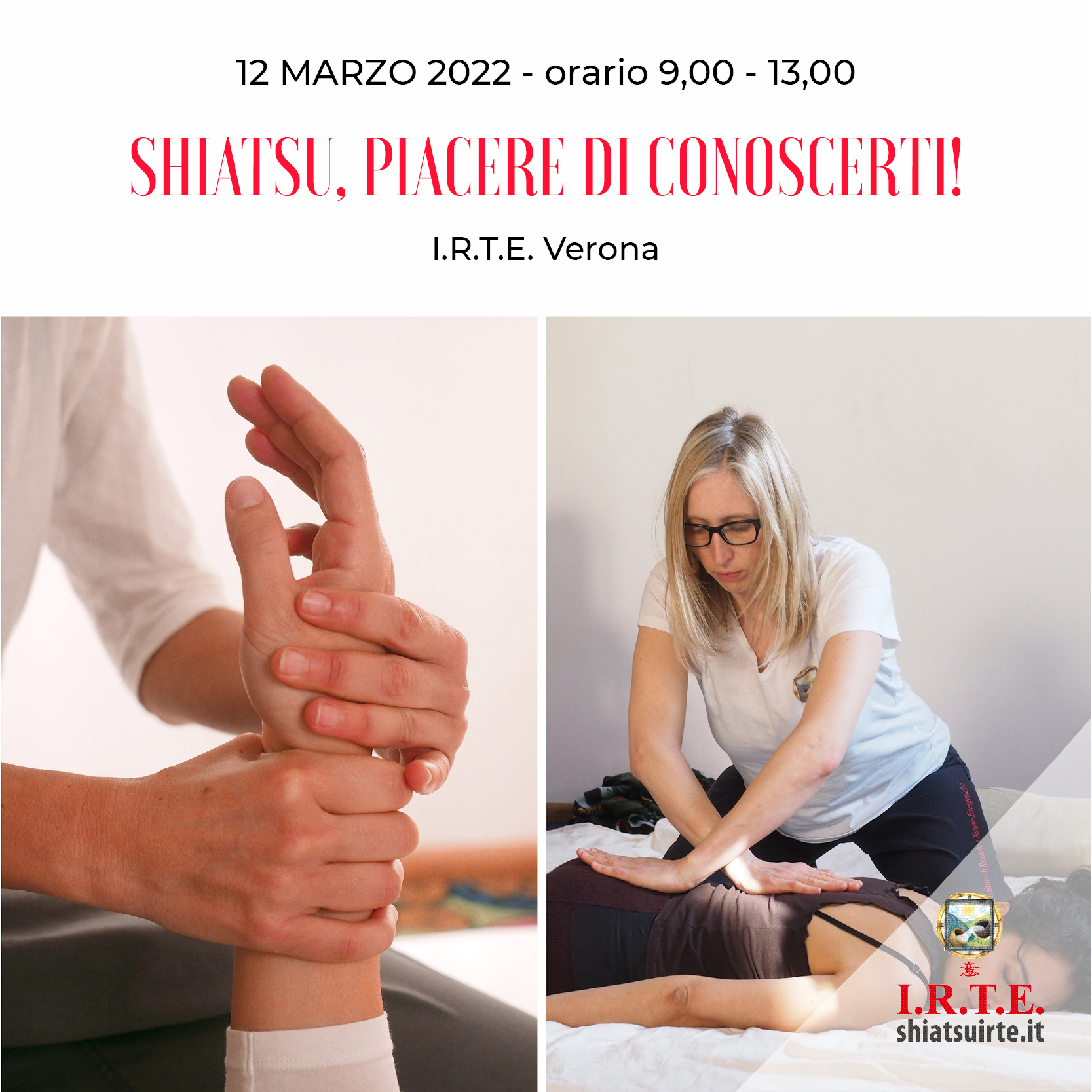 Verona, 12 Marzo 2022 Shiatsu piacere di conoscerti!