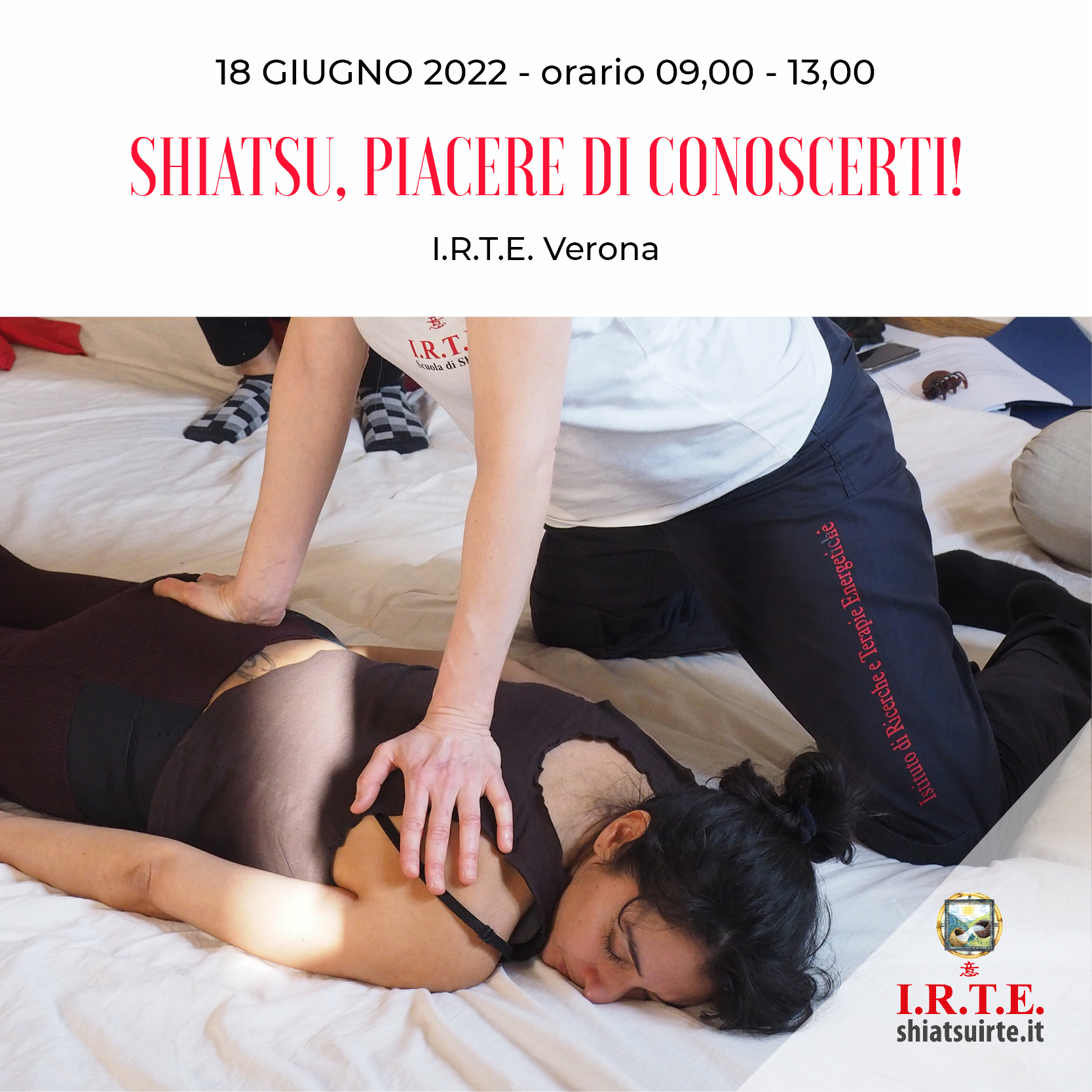 Verona, 18 Giugno 2022 Shiatsu piacere di conoscerti!